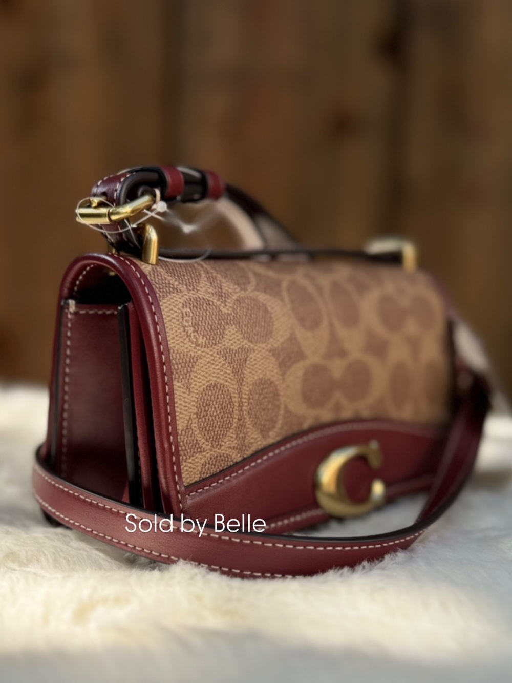 NWT Coach Bandit Crossbody In Colorblock Signature Canvas Purse - Picture 3 of 6